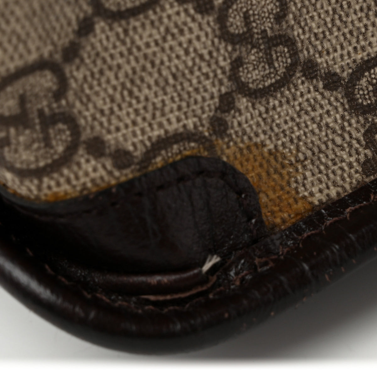 GG Plus Monogram Web Large Tote Dark Brown