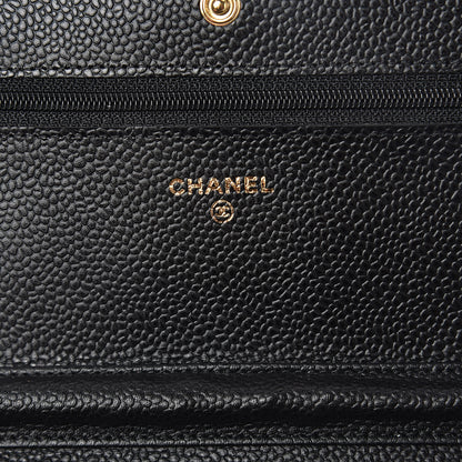 Chanel Caviar Quilted Wallet On Chain WOC Black 5 of 10