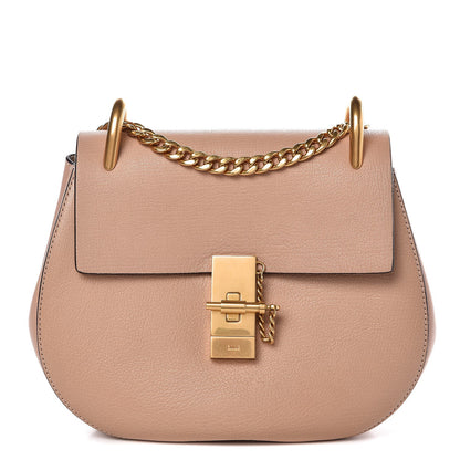 Chloe Grained Goatskin Drew Shoulder Bag Biscotti Beige 1 of 7