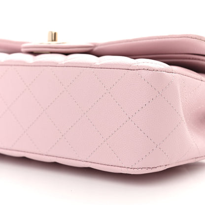 Chanel Caviar Quilted Medium Double Flap Light Pink 11 of 11