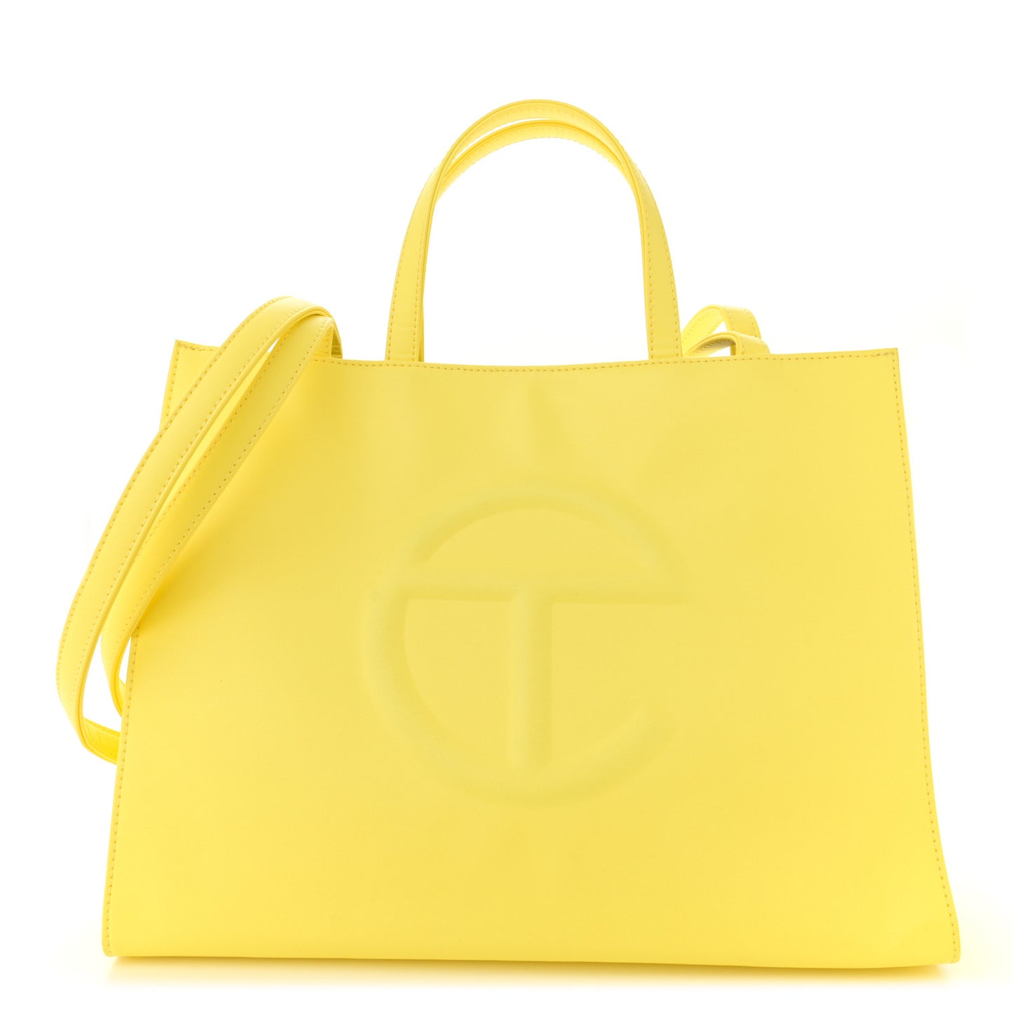 Vegan Leather Medium Shopping Bag Margarine