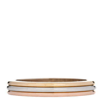 Cartier 18K Pink White Yellow Gold 2.8mm Trinity Wedding Band Ring 49 4.75 3 of 7