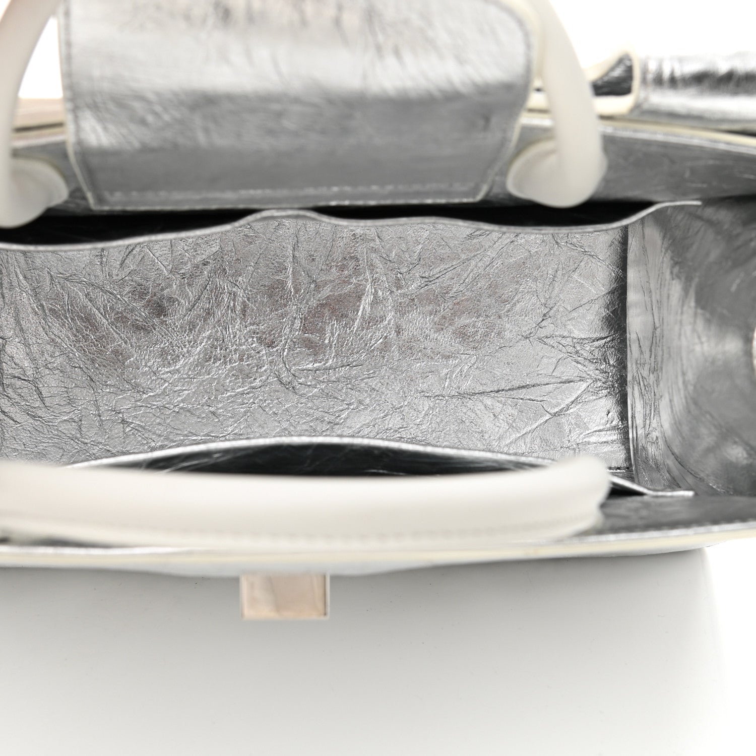 Christian Dior Metallic Calfskin Medium Diorever Flap Silver 5 of 15