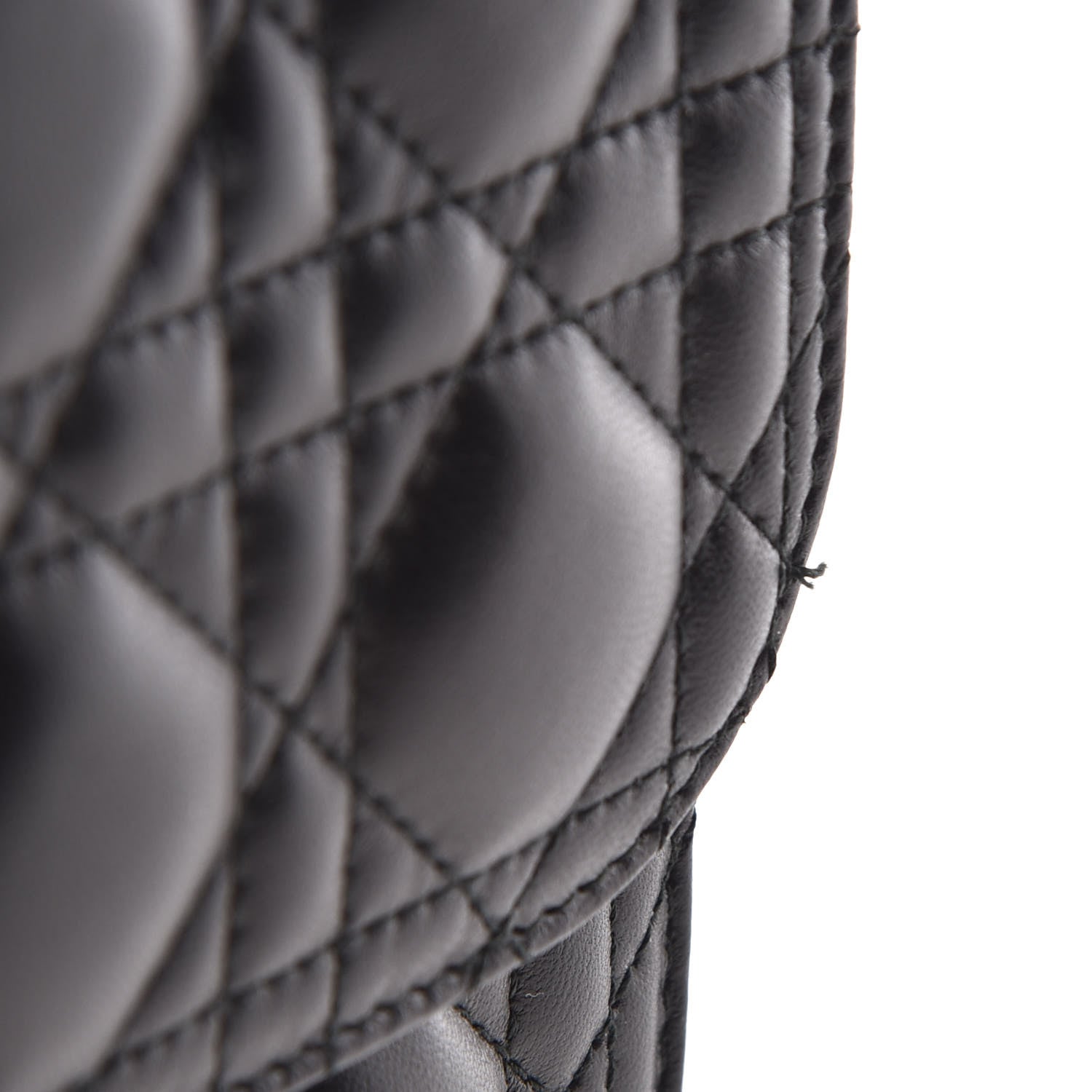 Christian Dior Lambskin Cannage Large Dioraddict Flap Bag Black 7 of 14