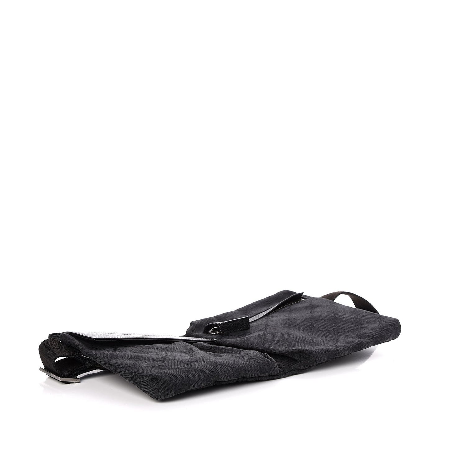 GG Monogram Double Pocket Belt Bag Black