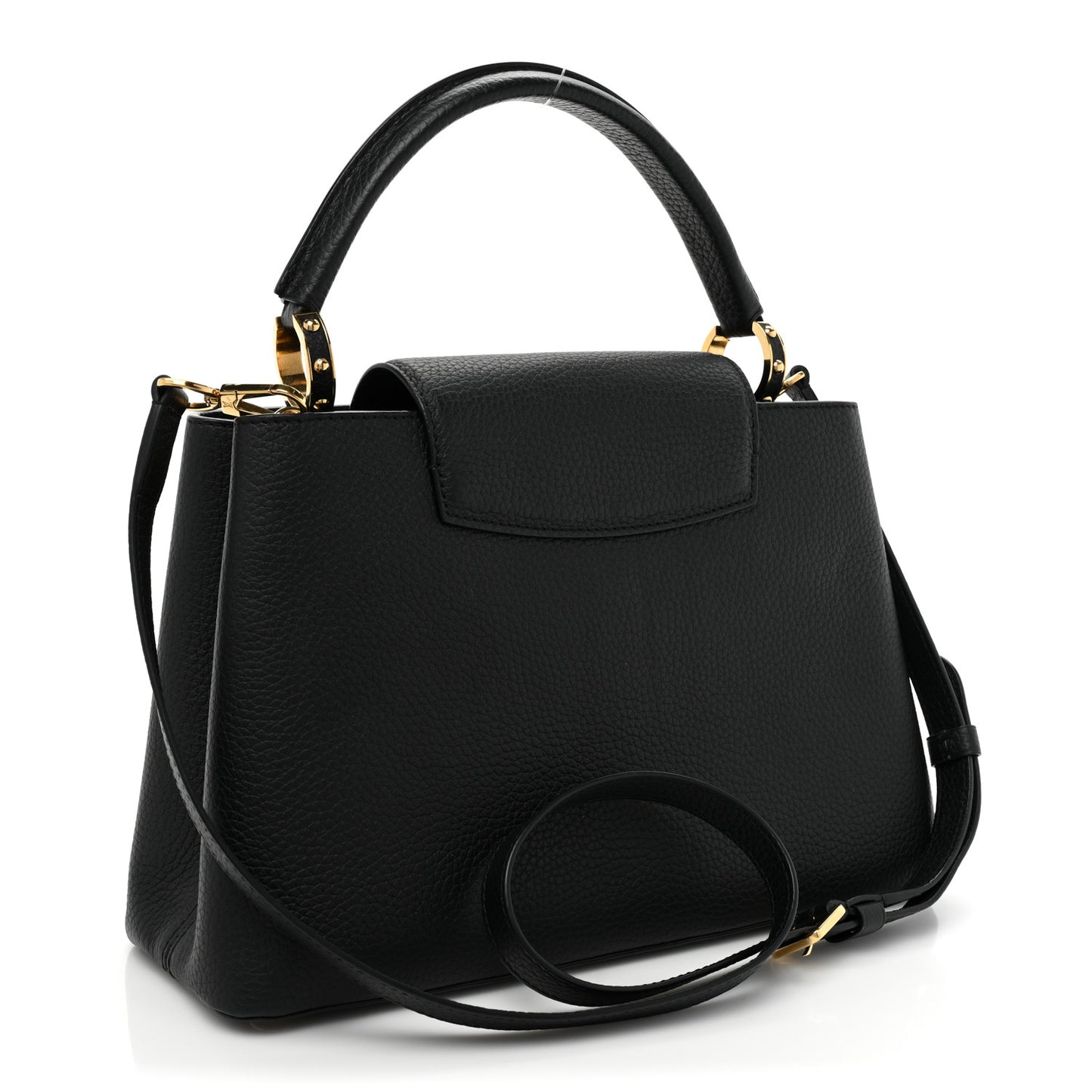Taurillon Metallic Flowers Capucines PM Black