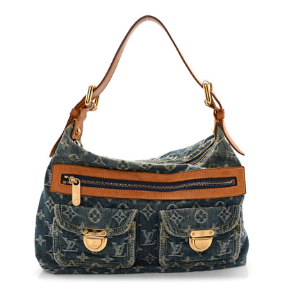 Louis Vuitton Monogram Denim Baggy PM Blue 1 of 11