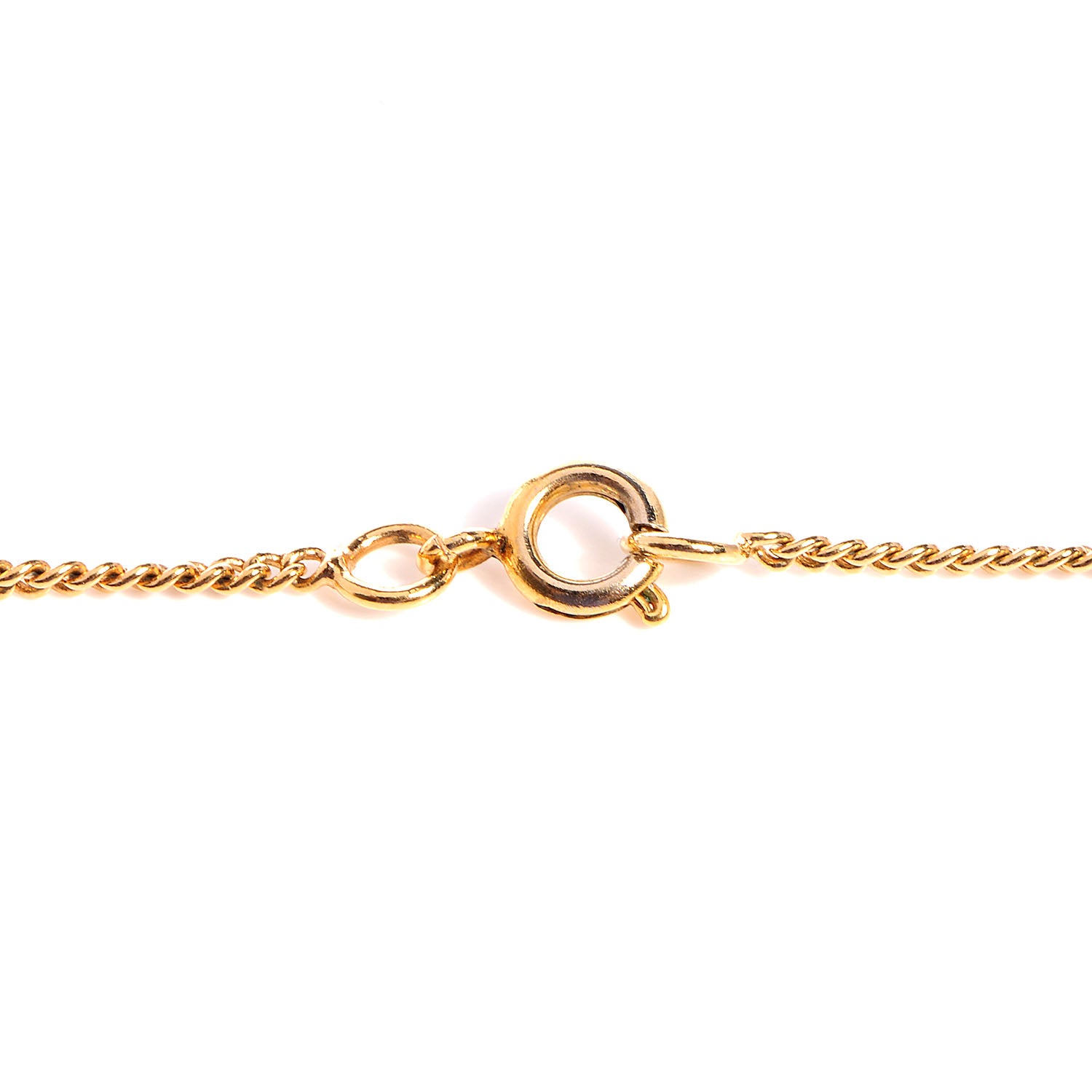 Chanel CC Pendant Necklace Gold 5 of 6