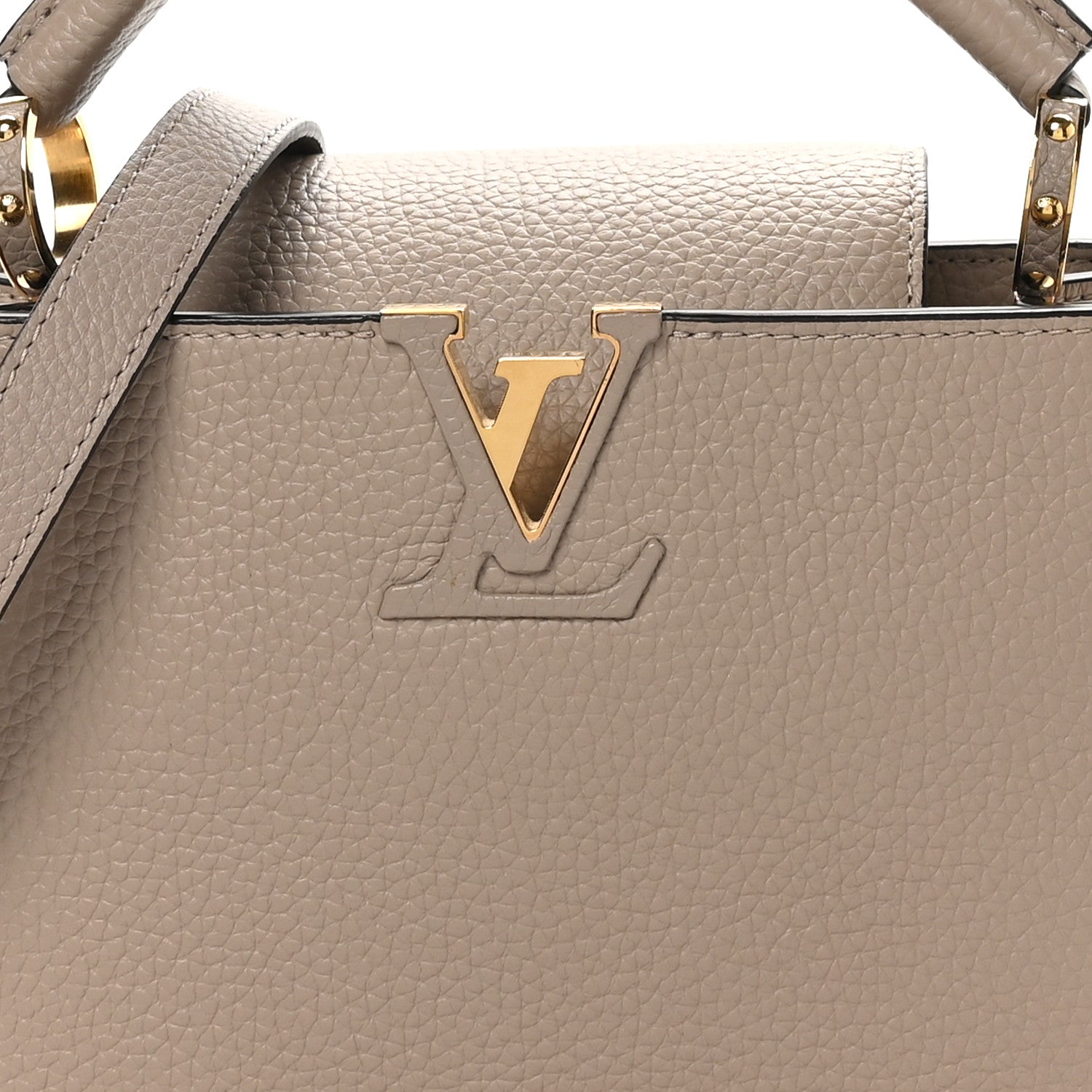 Louis Vuitton Taurillon Capucines BB Galet 8 of 10
