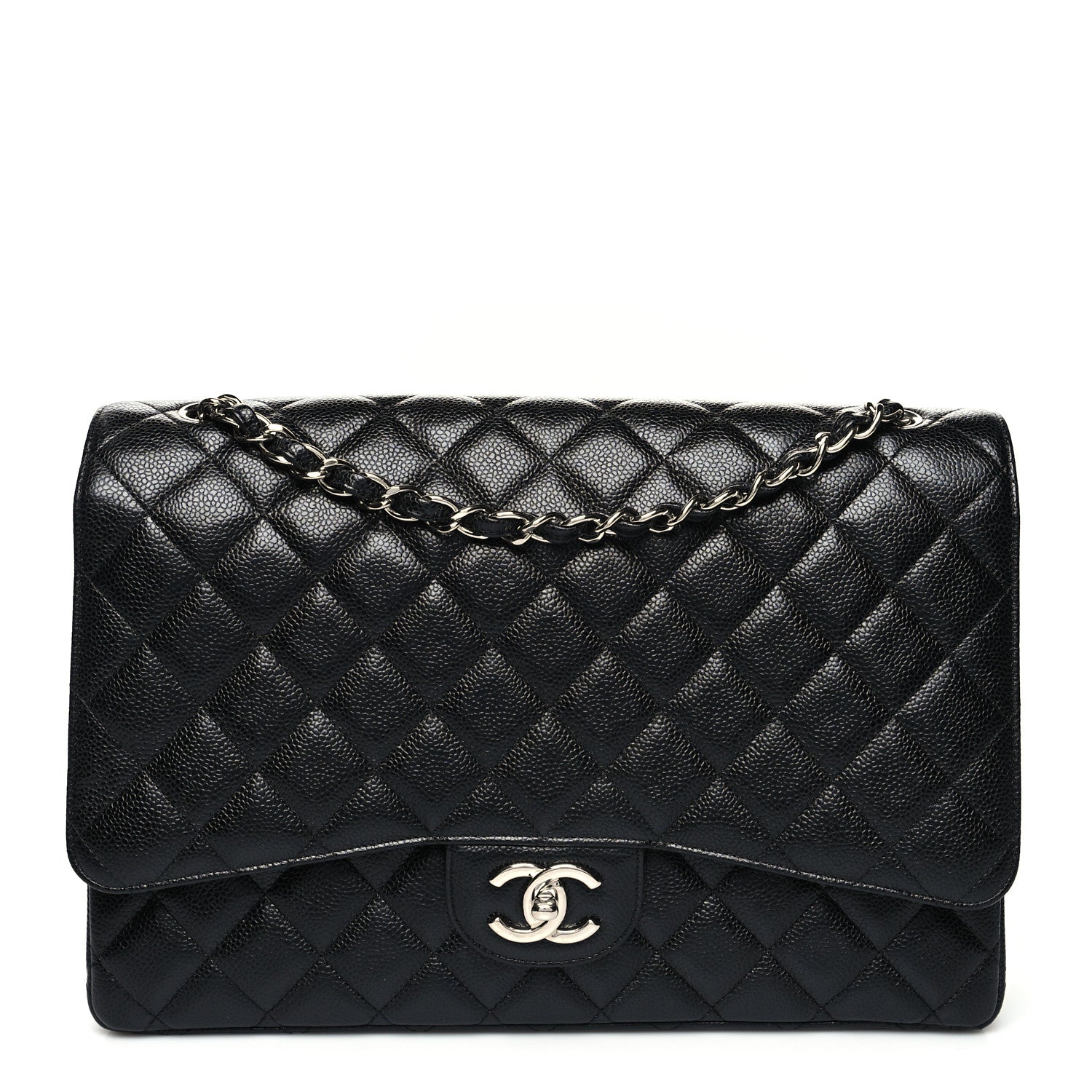 Chanel Caviar Quilted Maxi Double Flap Black 1 of 10