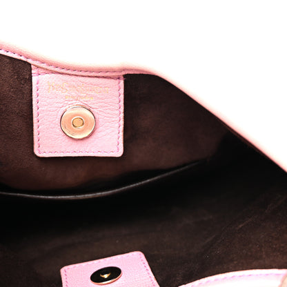 Saint Laurent Suede Ruffle Horn Saint Tropez Pink 6 of 10