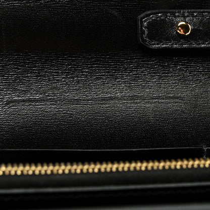 Hermes Box Kelly Wallet To Go Black 11 of 13