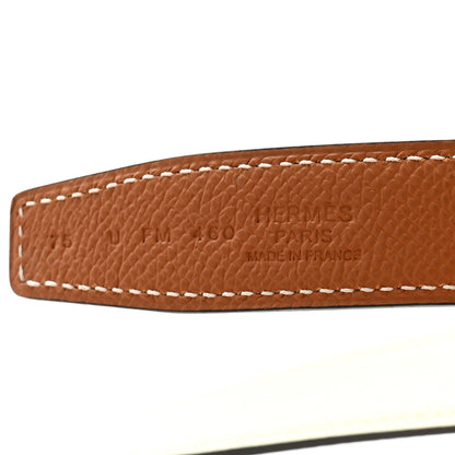 Hermes Epsom Swift 24mm Mini H Belt 75 30 Gold Vert Fizz 5 of 6