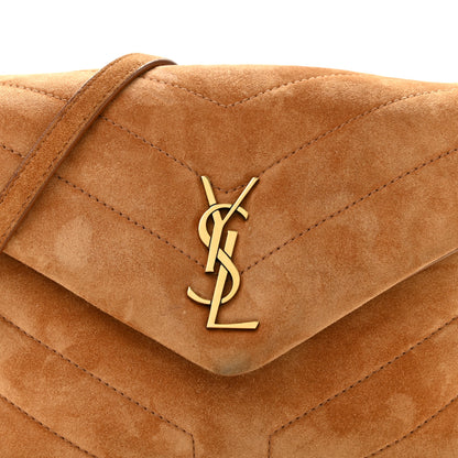 Saint Laurent Suede Toy Loulou Shoulder Bag Cinnamon 7 of 14