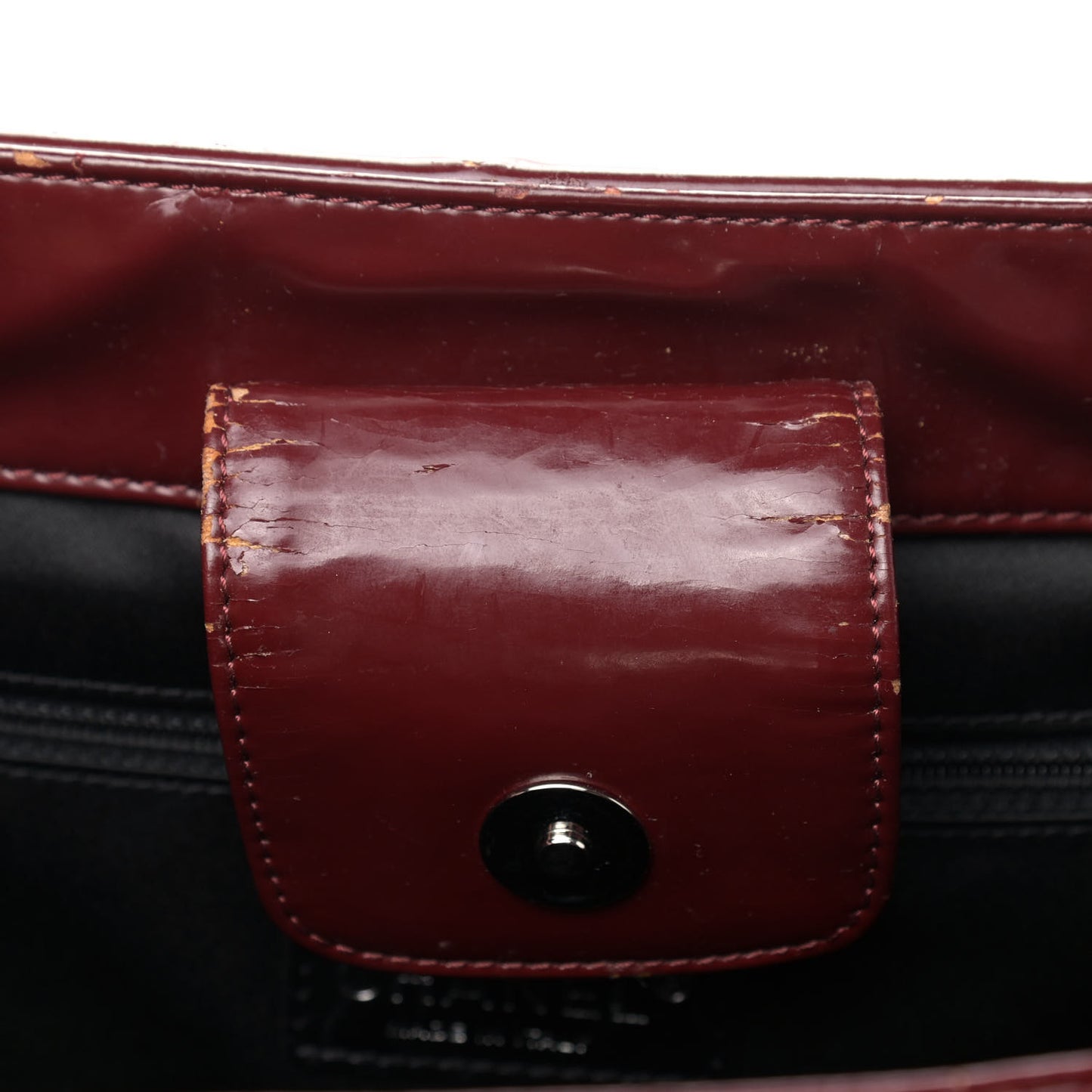 Vinyl Coco Ming Tote Dark Red