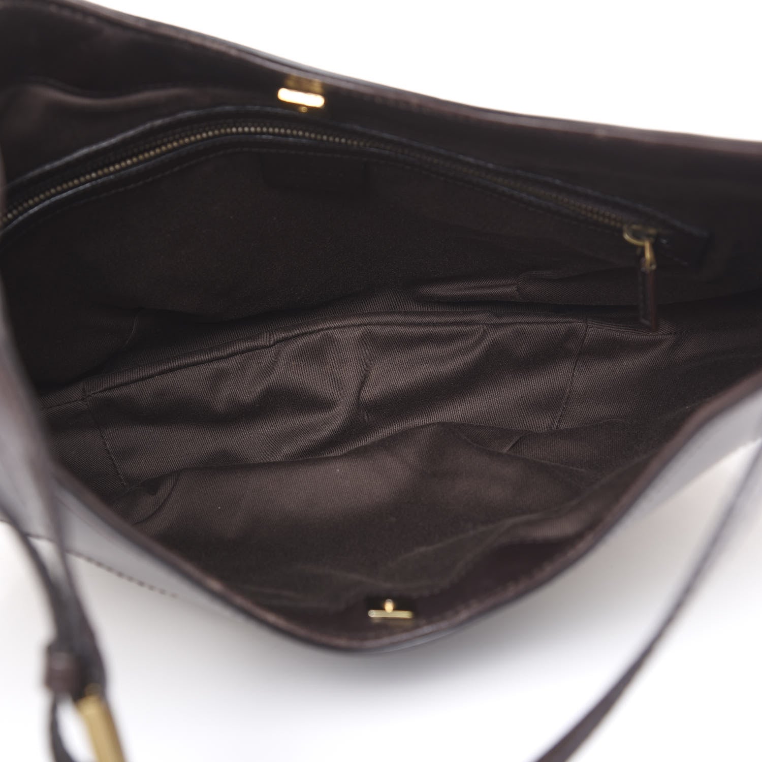 Gucci Monogram Half Moon Hobo Dark Brown 4 of 12
