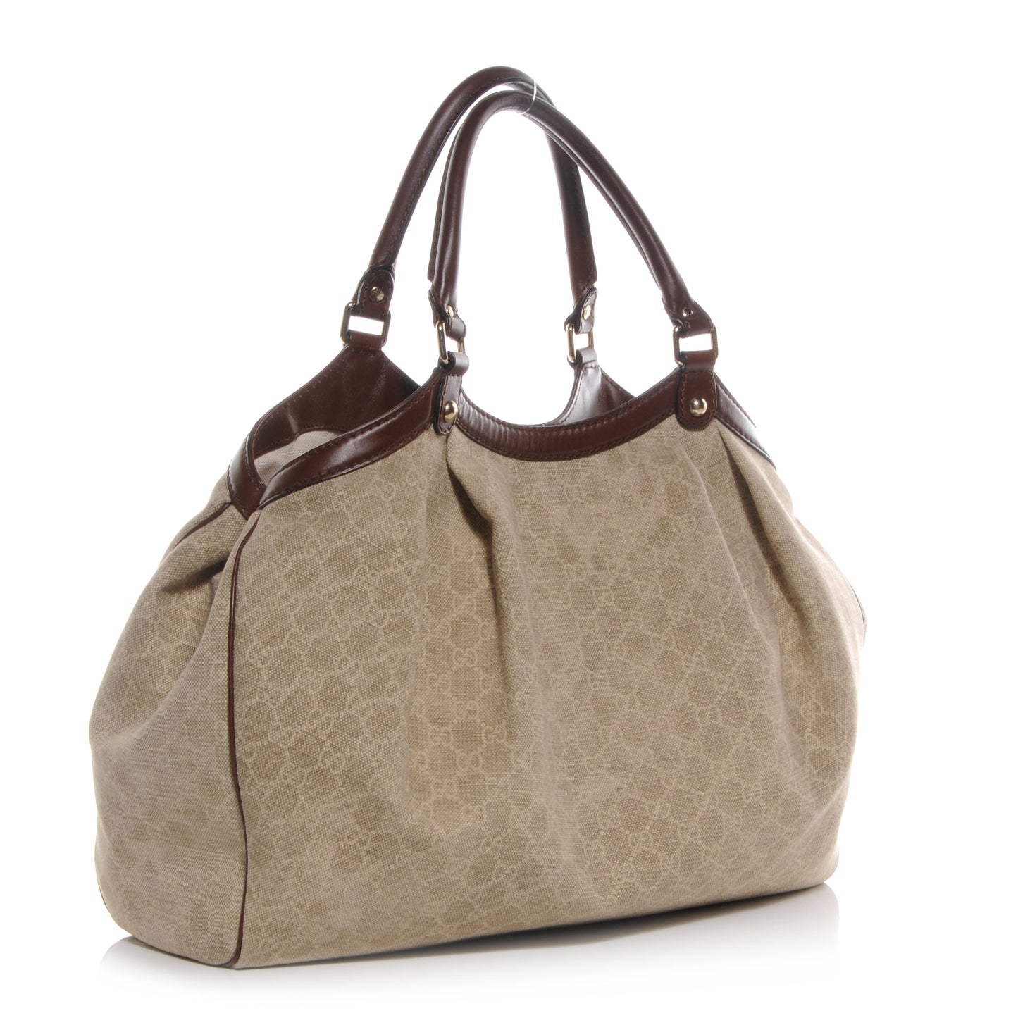 Monogram Large Cabinato Sukey Tote Brown