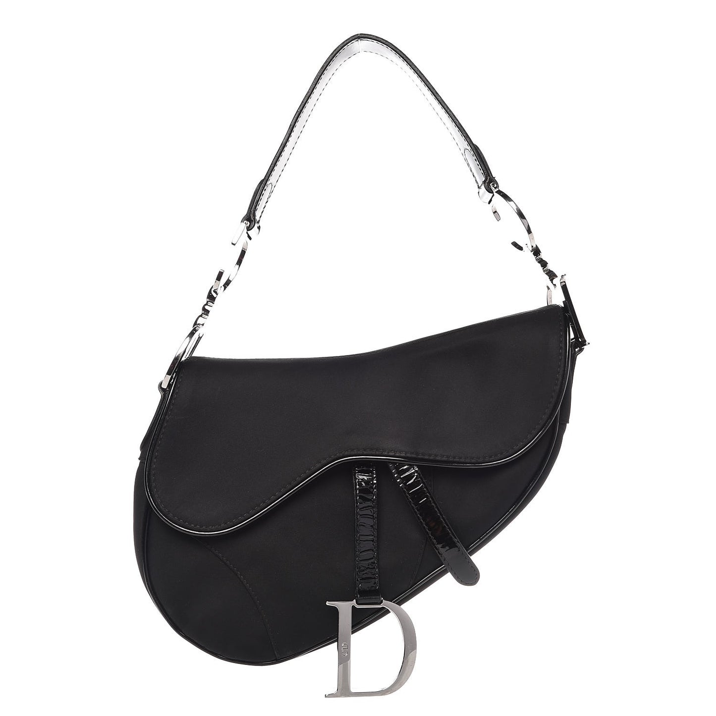 Nylon Saddle Bag Black