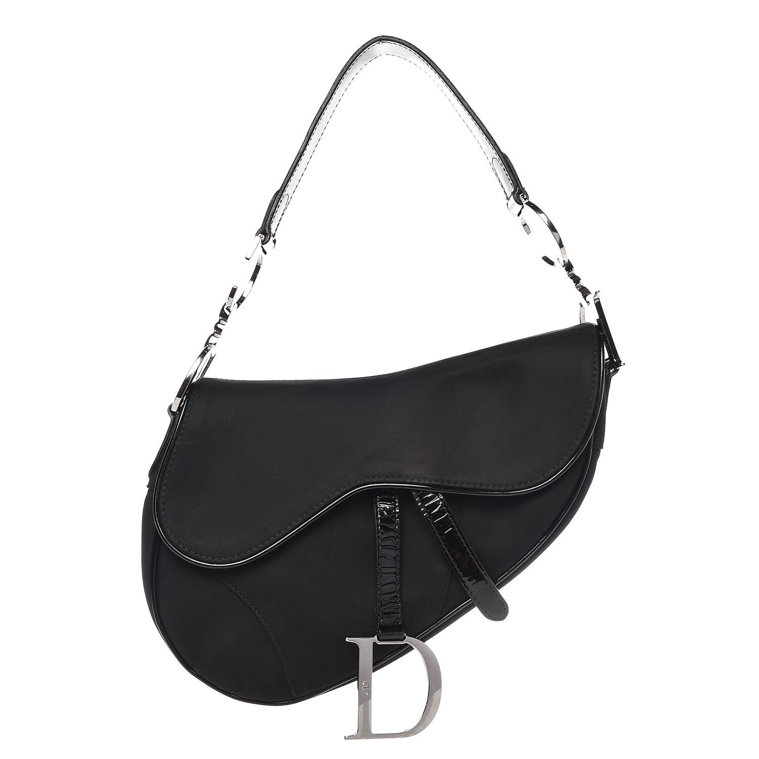 Christian Dior Nylon Saddle Bag Black 1 of 12