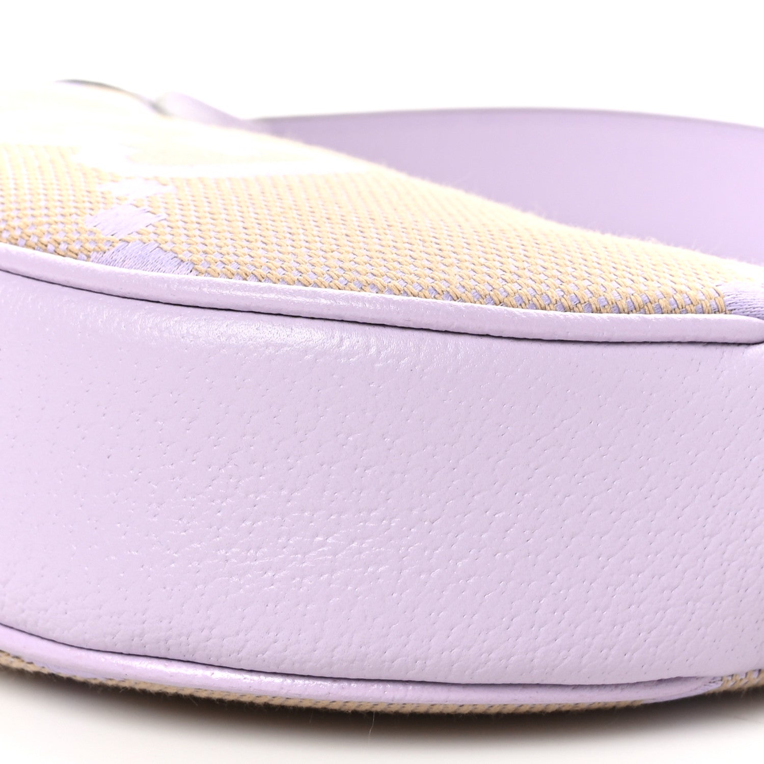Gucci Monogram Jumbo GG Textured Dollar Calfskin Mini Ophidia Half Moon Hobo Beige Lapis 10 of 10