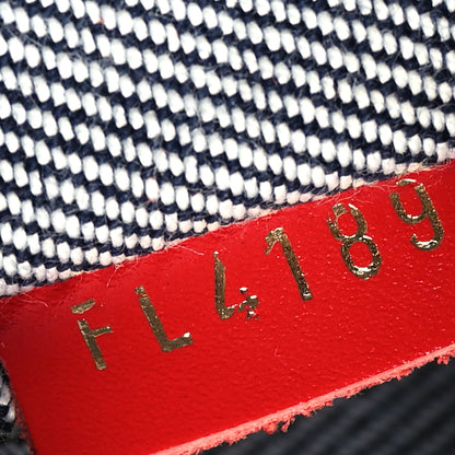 Louis Vuitton Denim Damier Monogram Onthego Blue Rouge 8 of 12