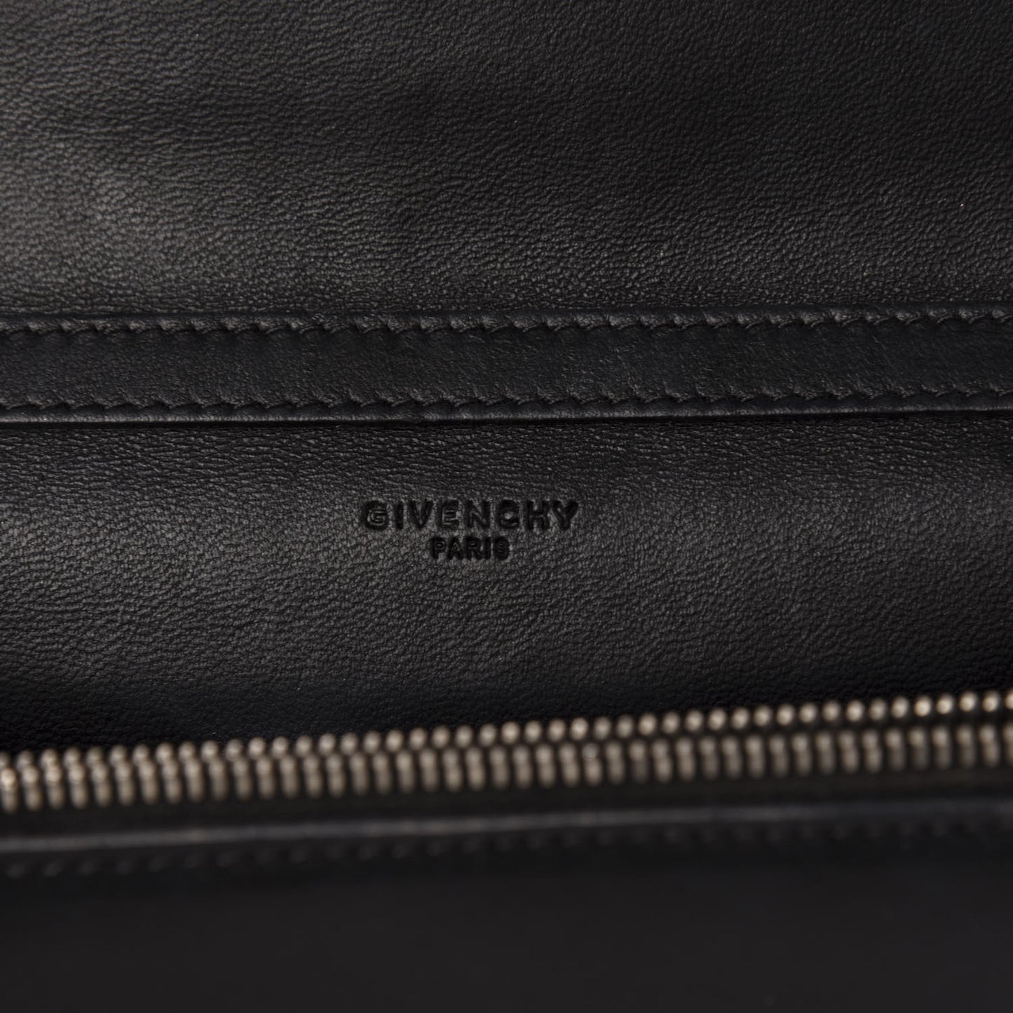 Calfskin Star Pandora Chain Wallet Black