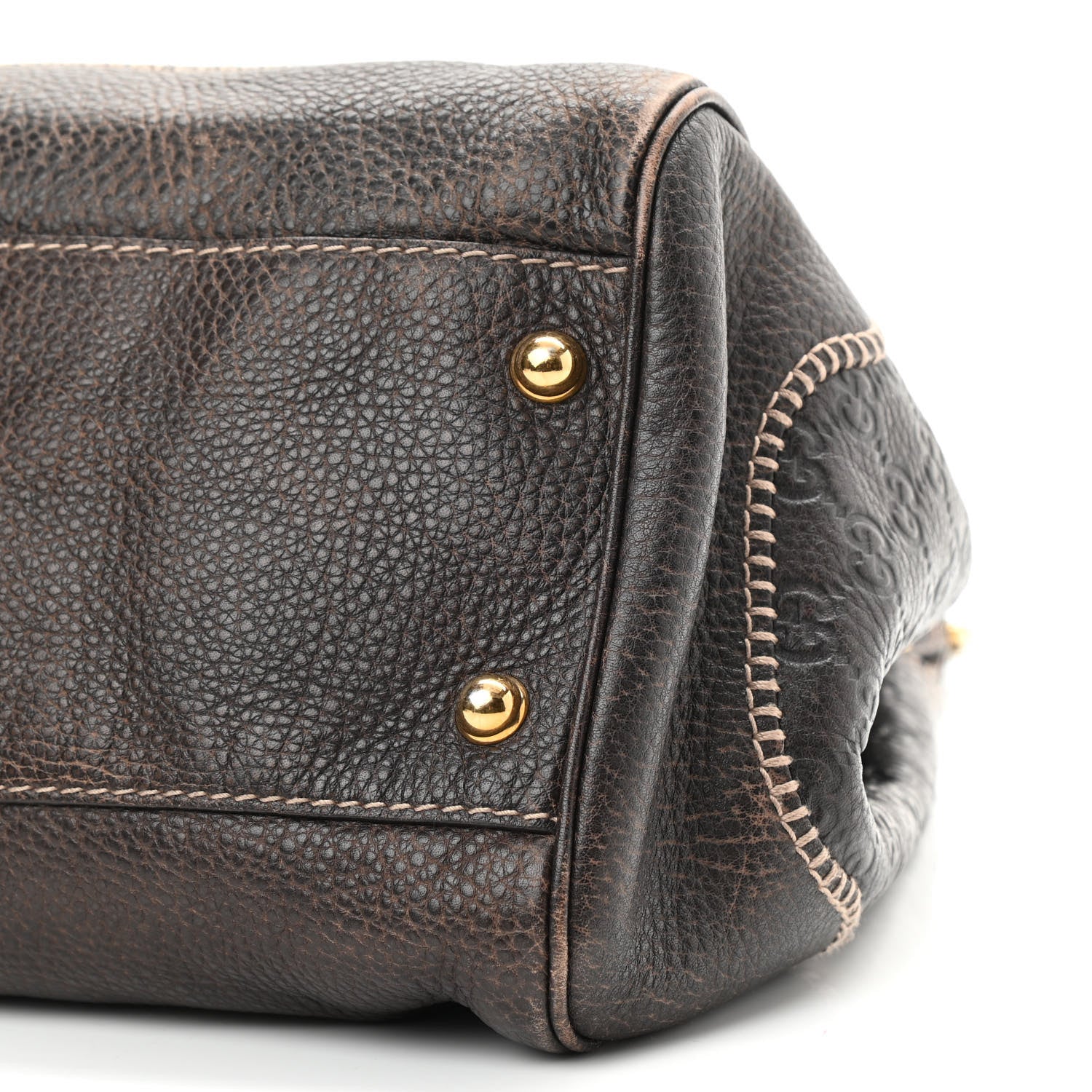 Gucci Guccissima Large New Pelham Shoulder Bag Dark Brown 11 of 15