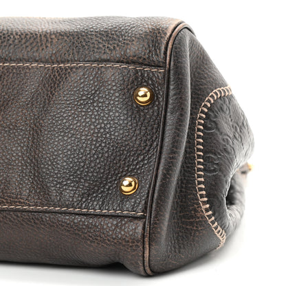 Gucci Guccissima Large New Pelham Shoulder Bag Dark Brown 11 of 15