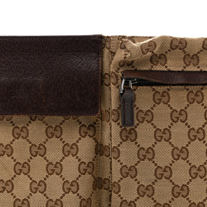 Gucci GG Monogram Double Pocket Belt Bag Dark Brown 7 of 9