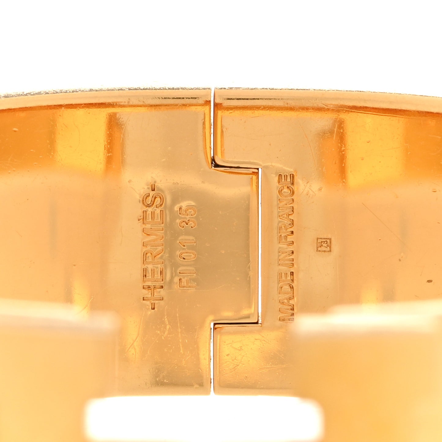 Enamel Wide Clic Clac H Bracelet PM Black