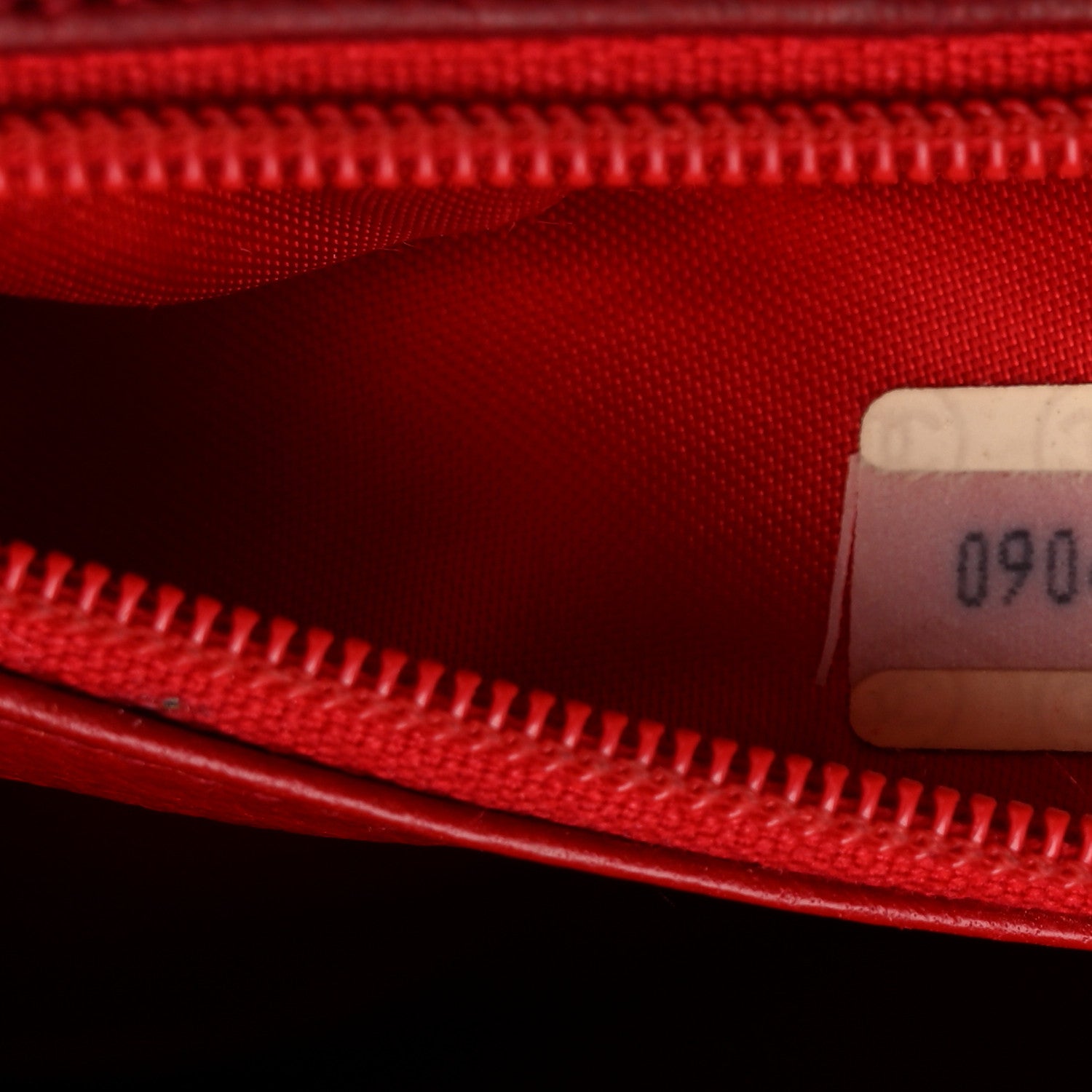 Chanel Lambskin Quilted CC Shoulder Bag Red 7 of 13