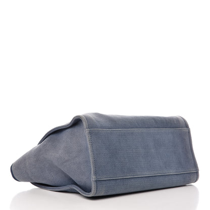 Chanel Canvas Large Deauville Tote Denim Blue 4 of 14