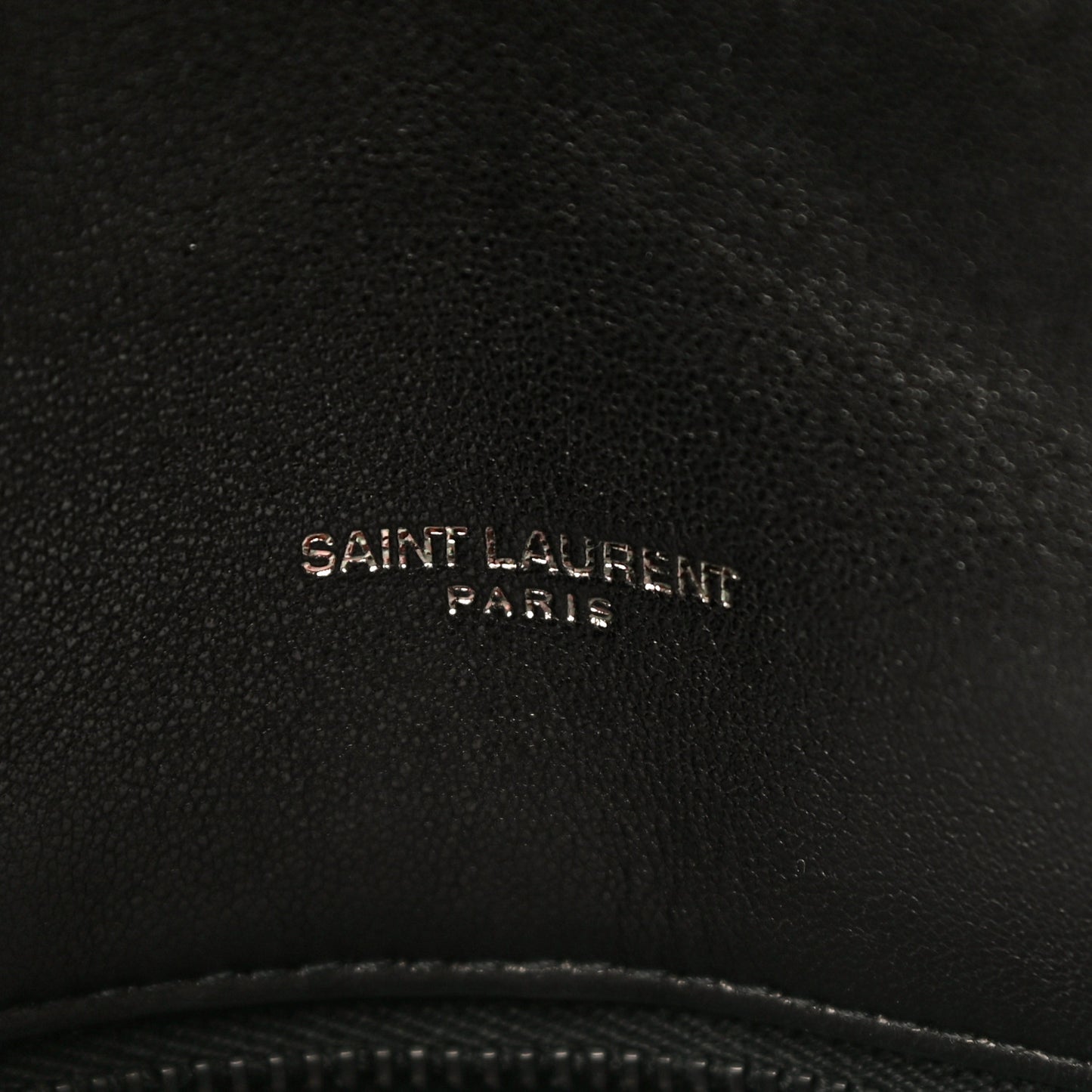 Lambskin Quilted Small Loulou Puffer Monogram Chain Satchel Black