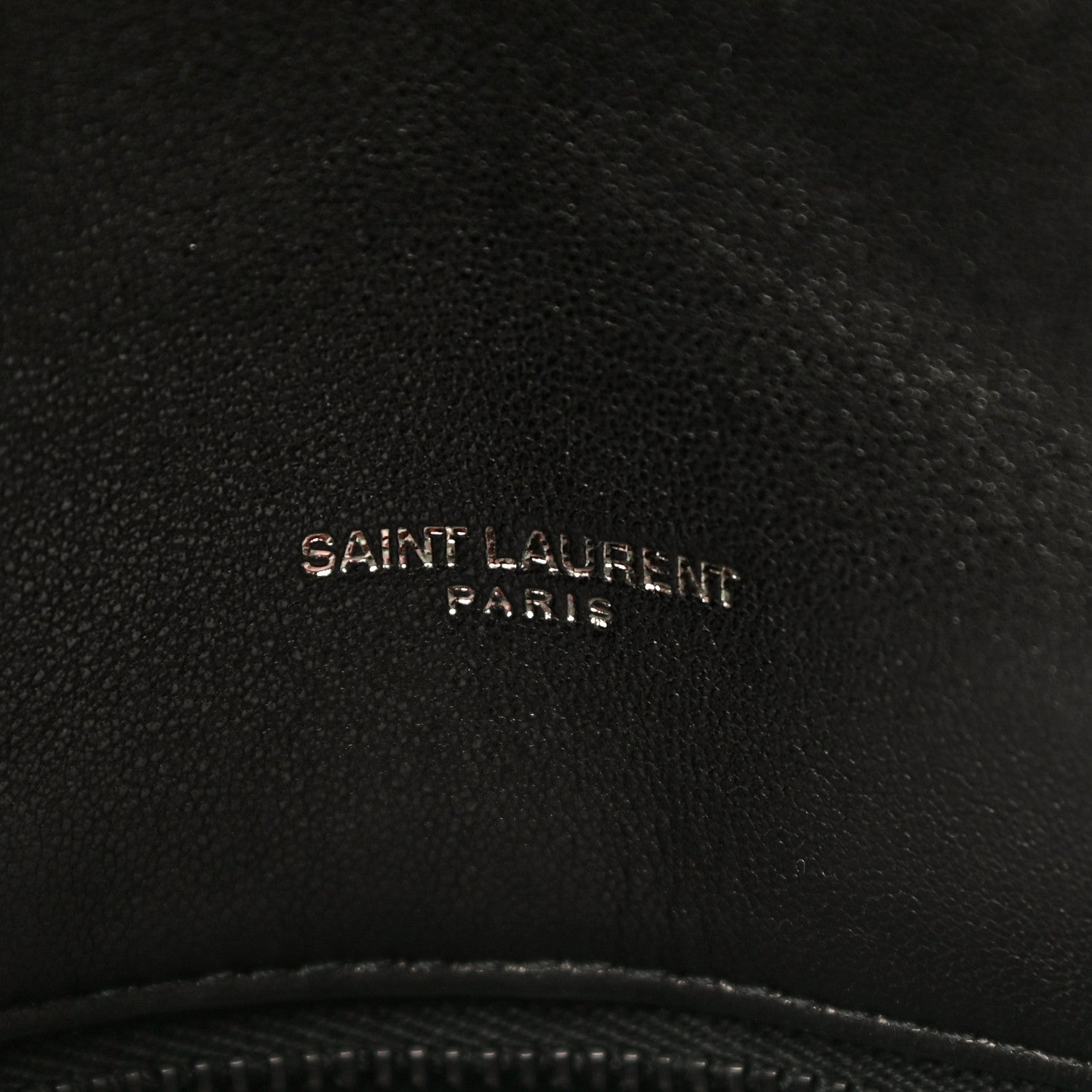 Saint Laurent Lambskin Quilted Small Loulou Puffer Monogram Chain Satchel Black 7 of 14