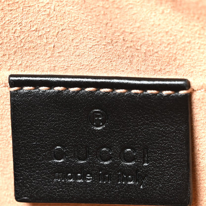 Gucci Calfskin Matelasse Small GG Marmont Chain Shoulder Bag Black 6 of 10
