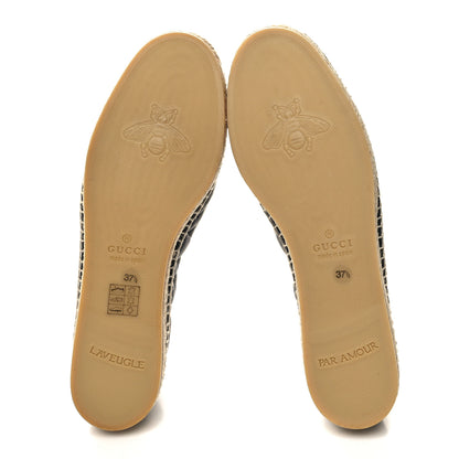 Gucci Nappa Matelasse GG Marmont Espadrilles 37.5 Black 5 of 10