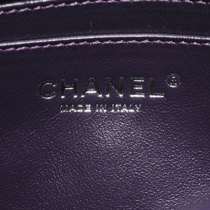 Chanel Lambskin Quilted Jumbo Single Flap Dark Purple 6 of 8