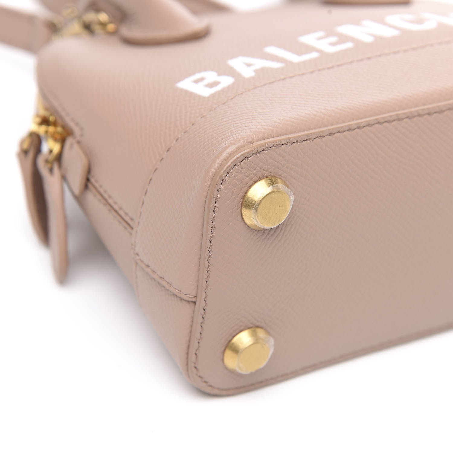 Balenciaga Grained Calfskin XXS Ville Top Handle Bag Beige Tapioca 6 of 7