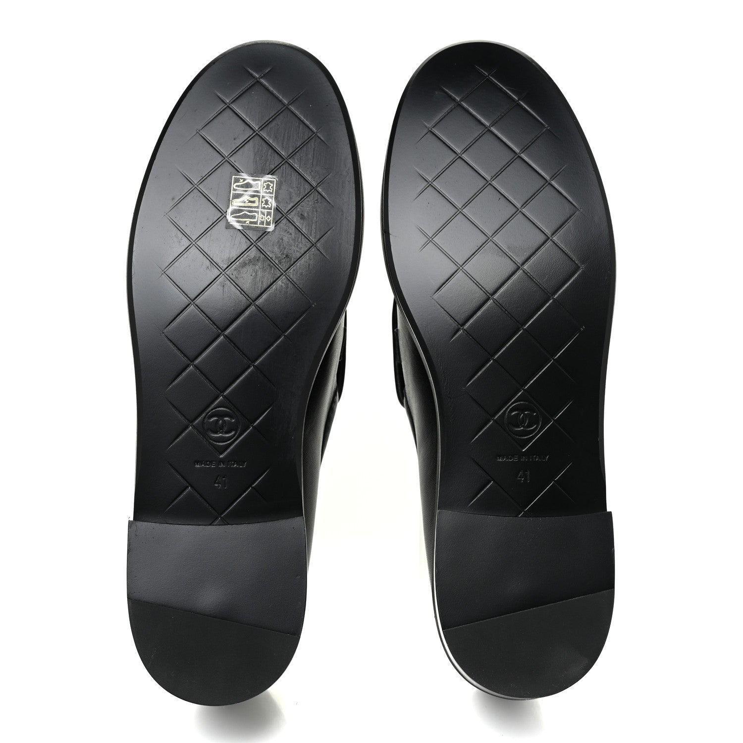 Chanel Lambskin Quilted CC Turnlock Loafers 41 Black 6 of 11