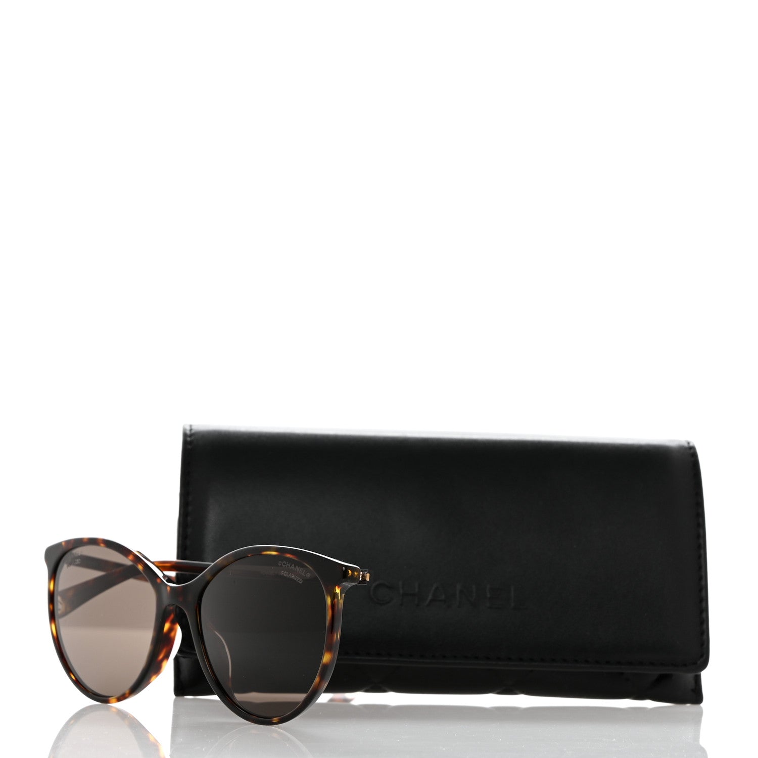 Chanel Acetate Pantos Cat Eye Sunglasses 5448 Tortoise 7 of 7