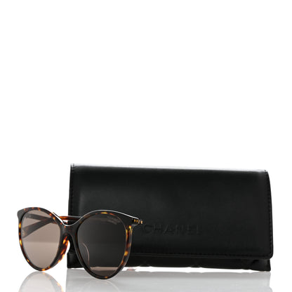 Chanel Acetate Pantos Cat Eye Sunglasses 5448 Tortoise 7 of 7