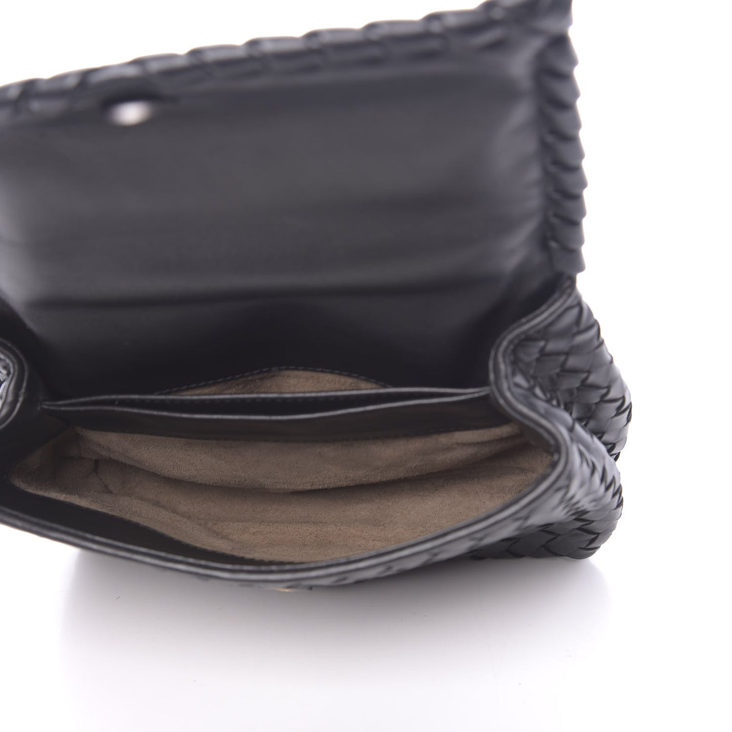 Nappa Intrecciato Baby Olimpia Shoulder Bag Black