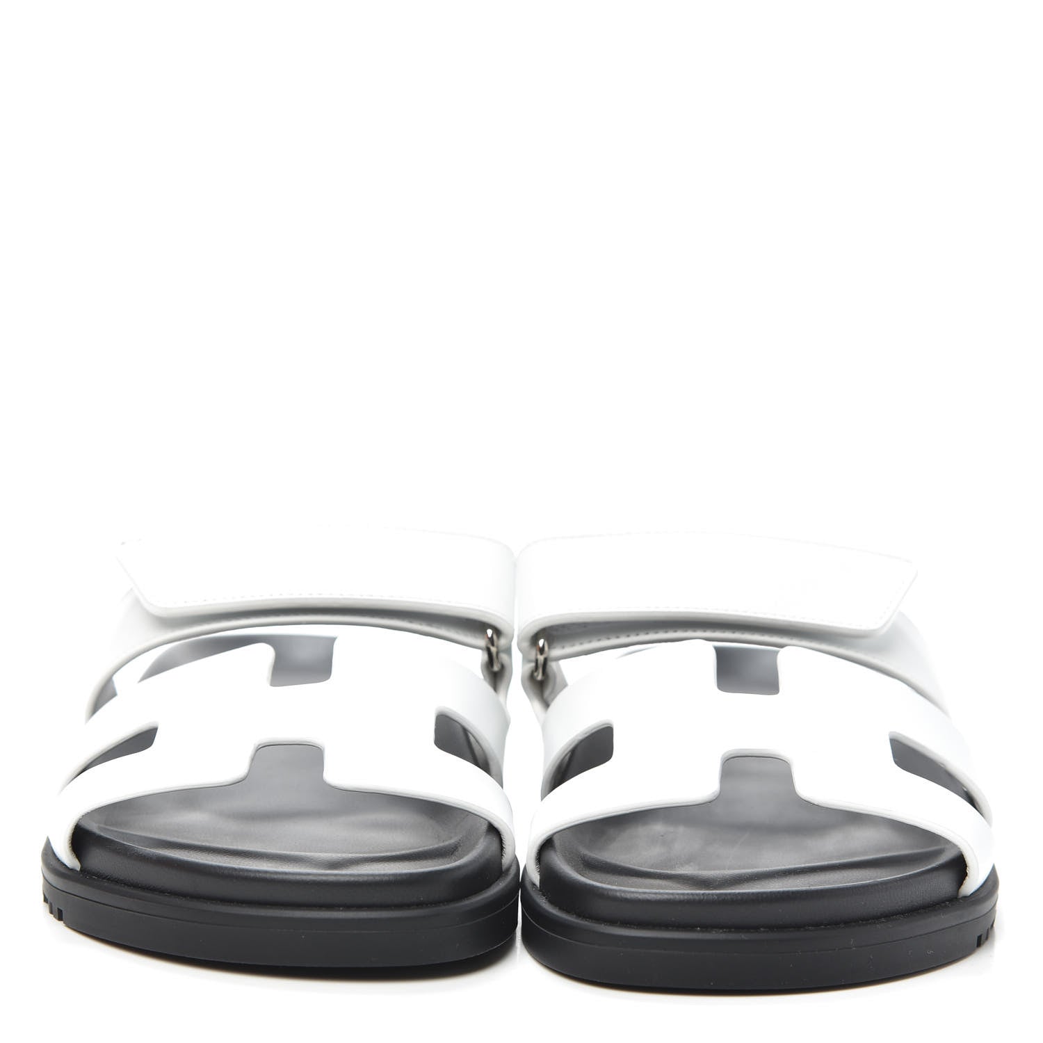 Hermes Calfskin Womens Chypre Sandals 36 White 2 of 7