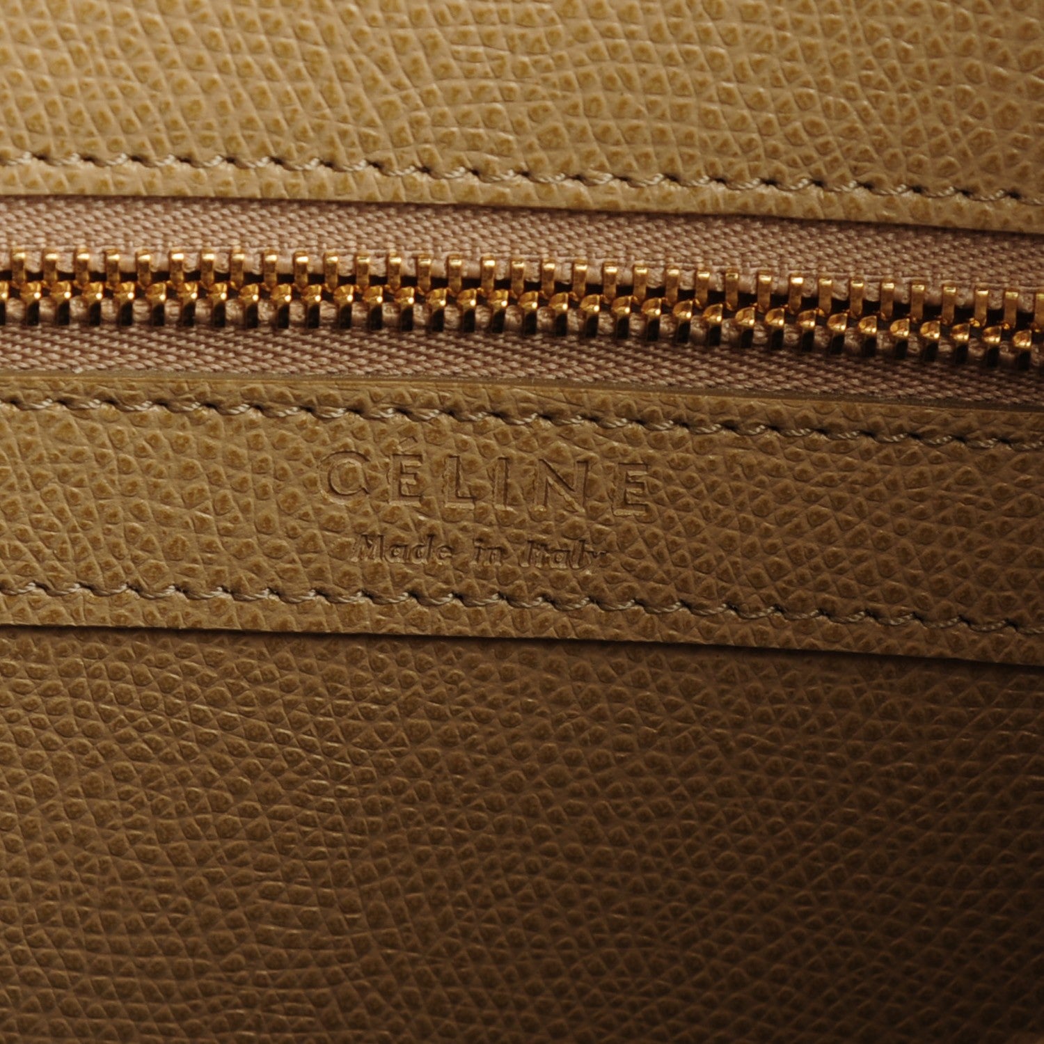 Celine Grained Calfskin Small Vertical Bi-Cabas Beige Sea 6 of 7