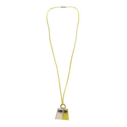 Hermes Swift Monpetit Small Kelly Pendant Necklace Nata Lime 3 of 4