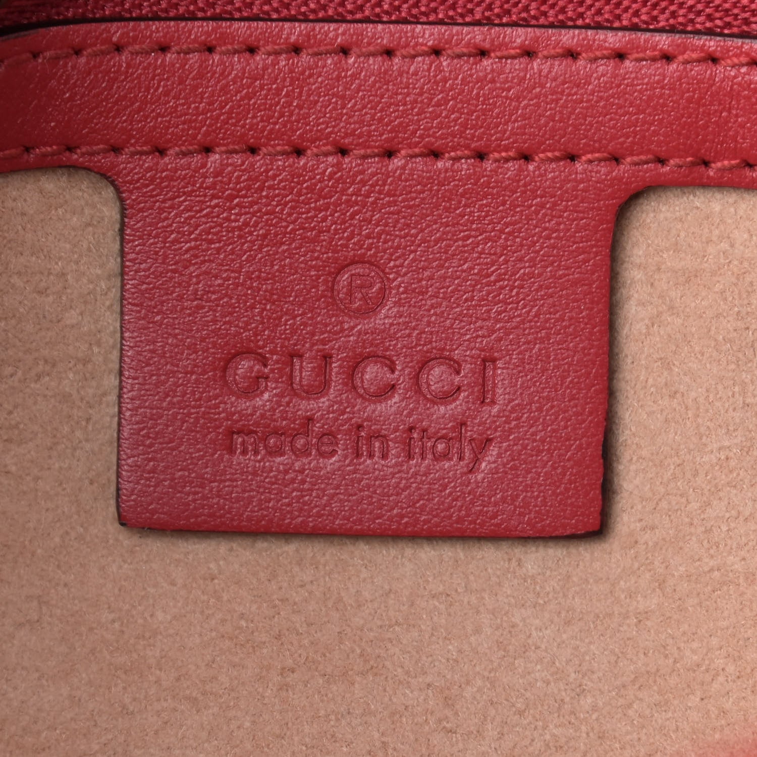 Gucci Calfskin Matelasse Small GG Marmont Shoulder Bag Hibiscus Red 6 of 11