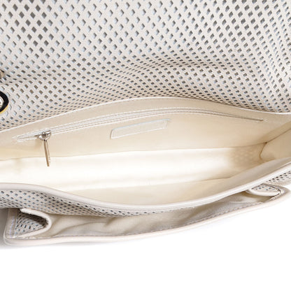 Chanel Perforated Calfskin Up In The Air Flap Ivory 5 of 9