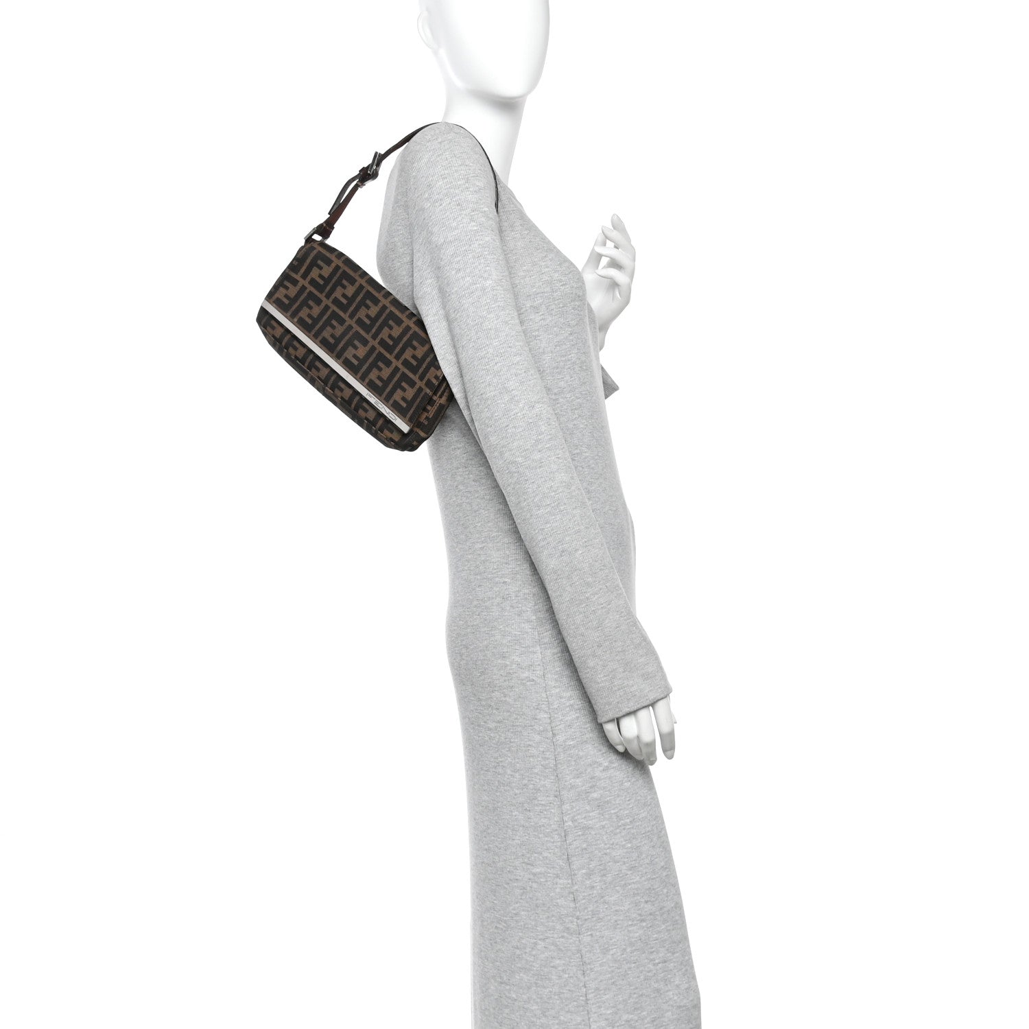 Fendi Zucca Shoulder Bag Tobacco 2 of 9