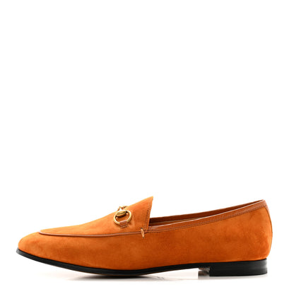 Gucci Suede Cachemire Malaga Kid Womens Jordaan Loafers 38.5 Blondie Cognac 1 of 11