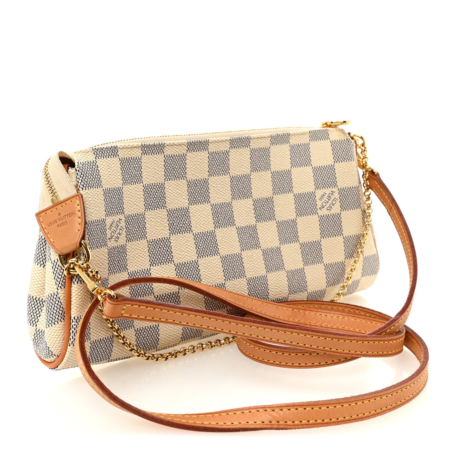 Louis Vuitton Damier Azur Eva Clutch 3 of 9
